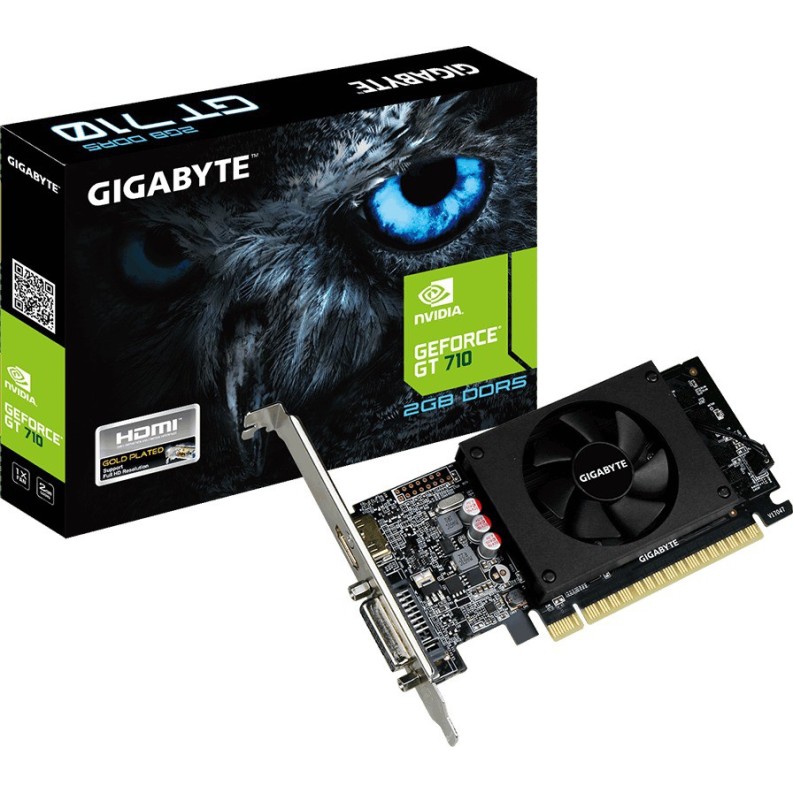 ハル② Gigabyte Geforce GT 710 2GB DDR5 Graphics Card (GV-N710D5-2GL)-